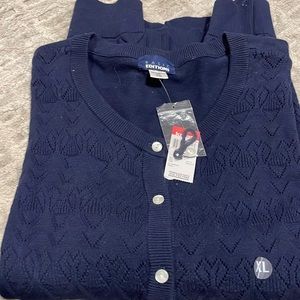 NWT light sweater drakes blue XL